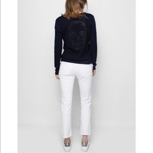 Zadig & Voltaire Nosfa Bis Skull Sweater in Navy Blue